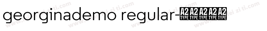 georginademo regular字体转换